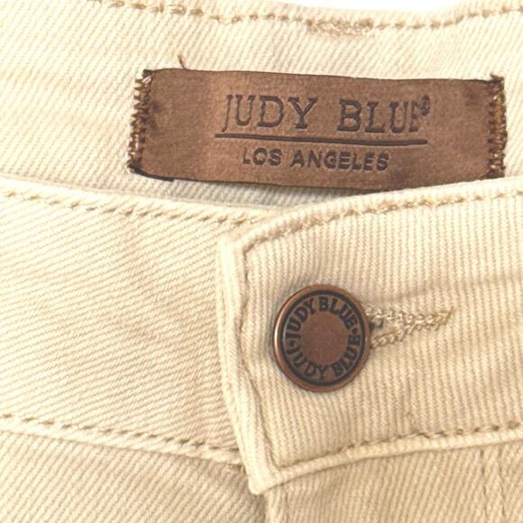 NEW Judy Blue High Waist Garment Dyed Destroyed 90s Straight Bone Stretch Sz 18W - Picture 9 of 16